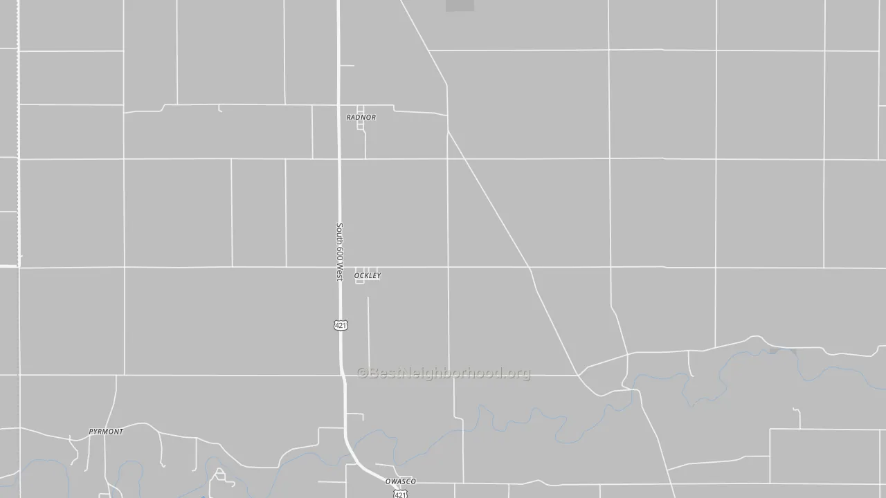 Transit Grade map of Ockley, IN