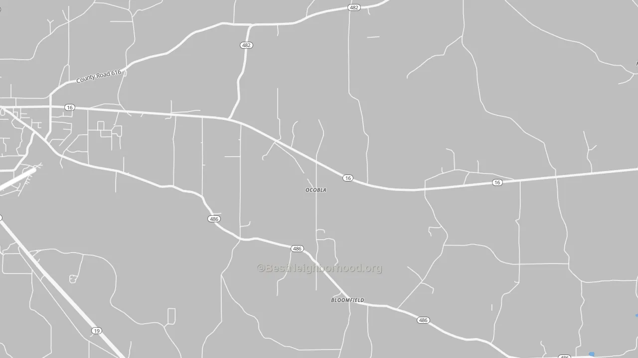 Transit Grade map of Ocobla, MS