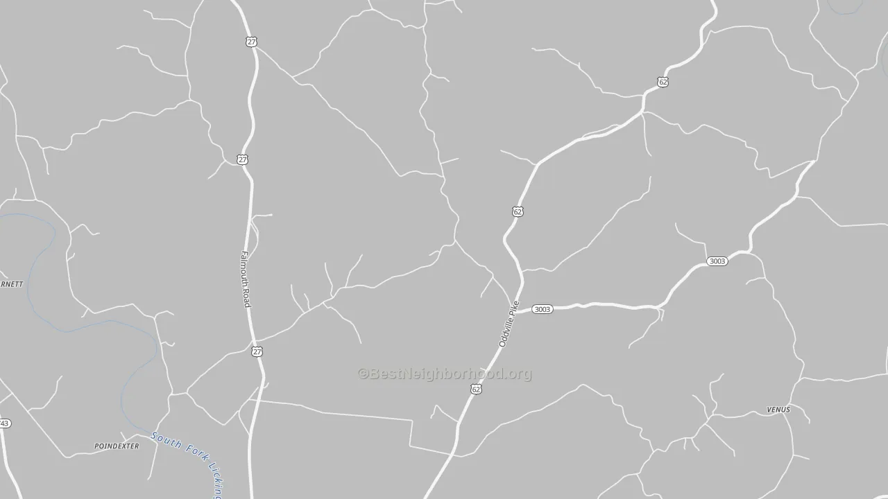 Transit Grade map of Oddville, KY