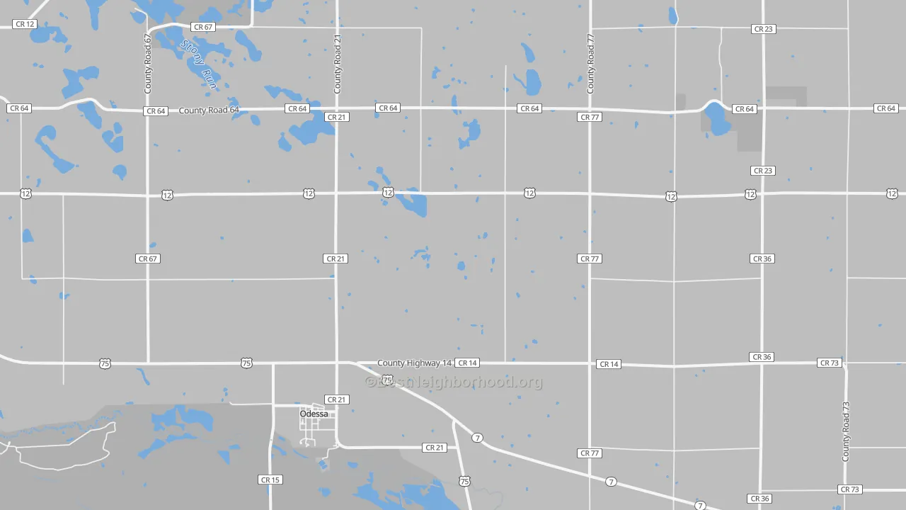 Transit Grade map of Odessa, MN