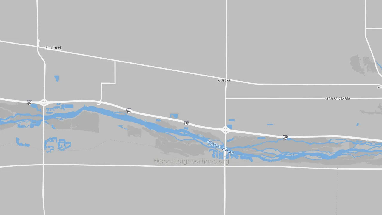 Transit Grade map of Odessa, NE