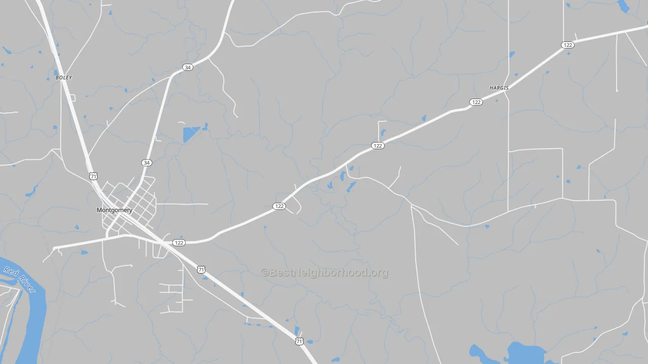Transit Grade map of Odra, LA