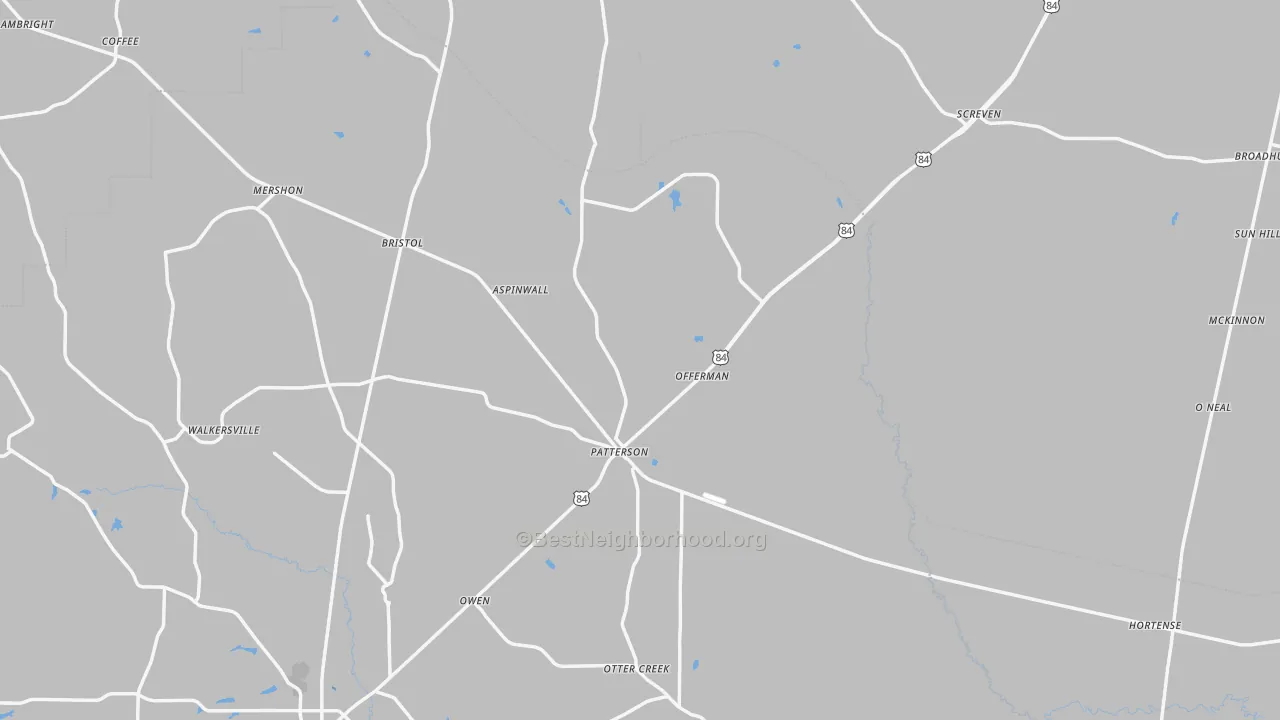 Transit Grade map of Offerman, GA