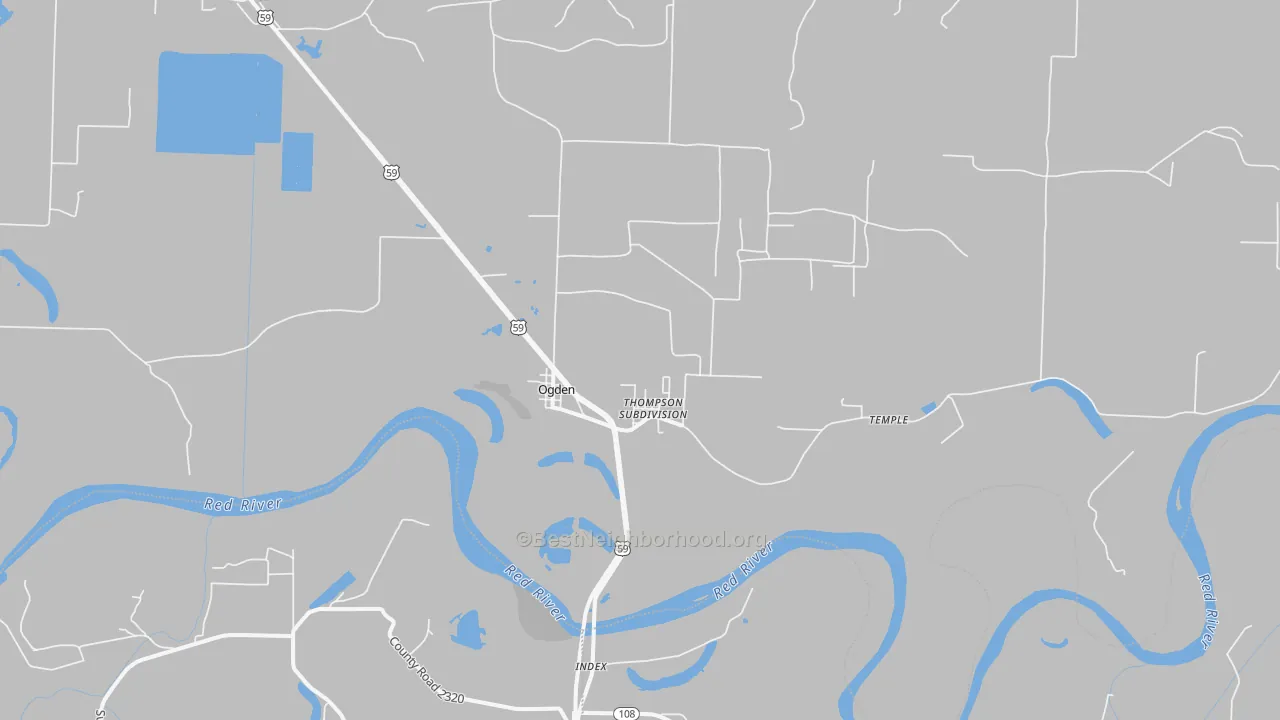 Transit Grade map of Ogden, AR