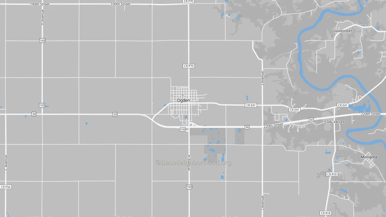 Transit Grade map of Ogden, IA