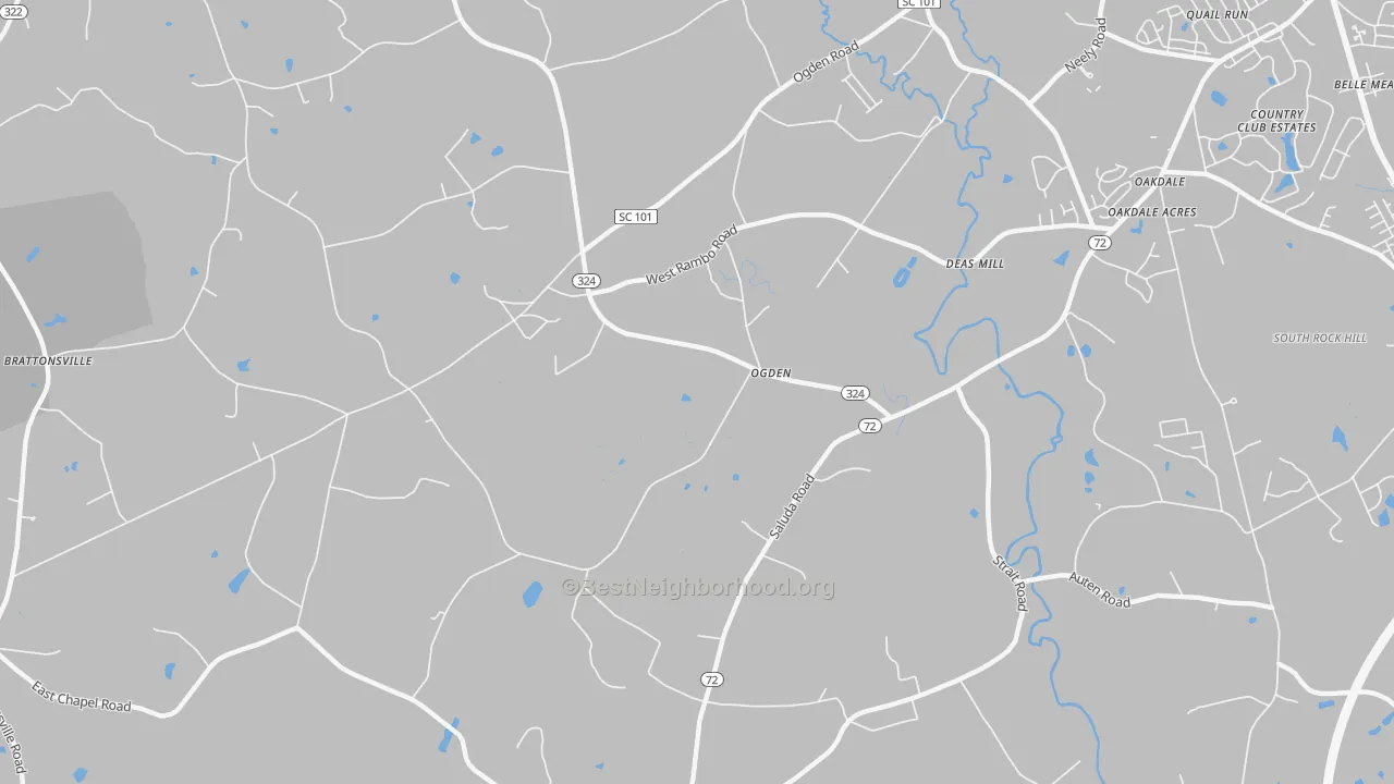Transit Grade map of Ogden, SC