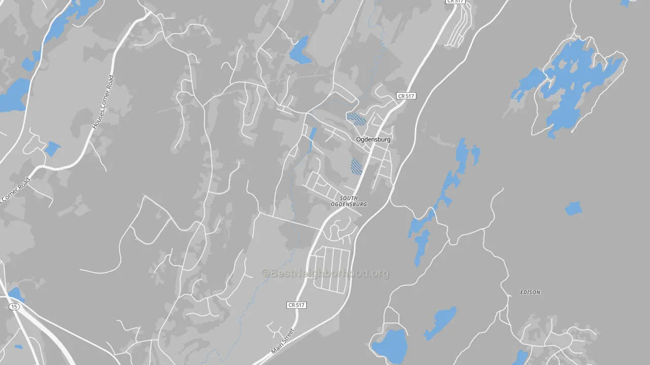 Transit Grade map of Ogdensburg, NJ