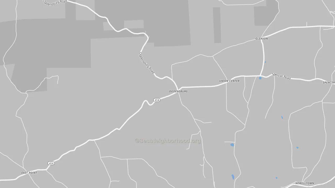 Transit Grade map of Ogdensburg, PA