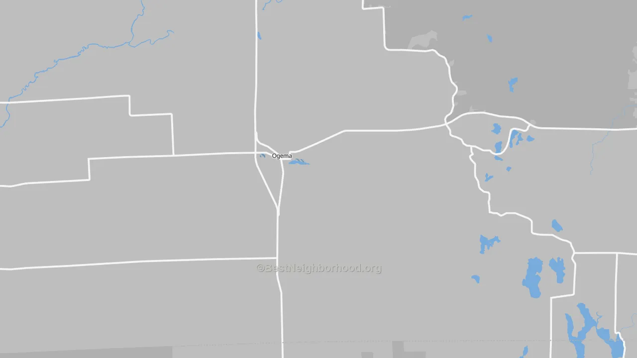 Transit Grade map of Ogema, WI