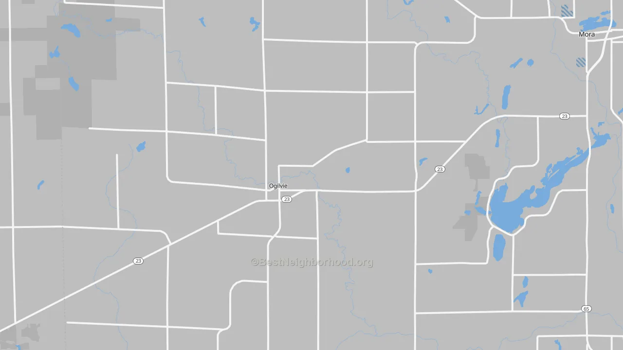 Transit Grade map of Ogilvie, MN