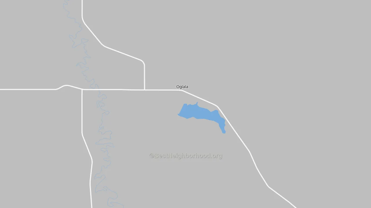 Transit Grade map of Oglala, SD