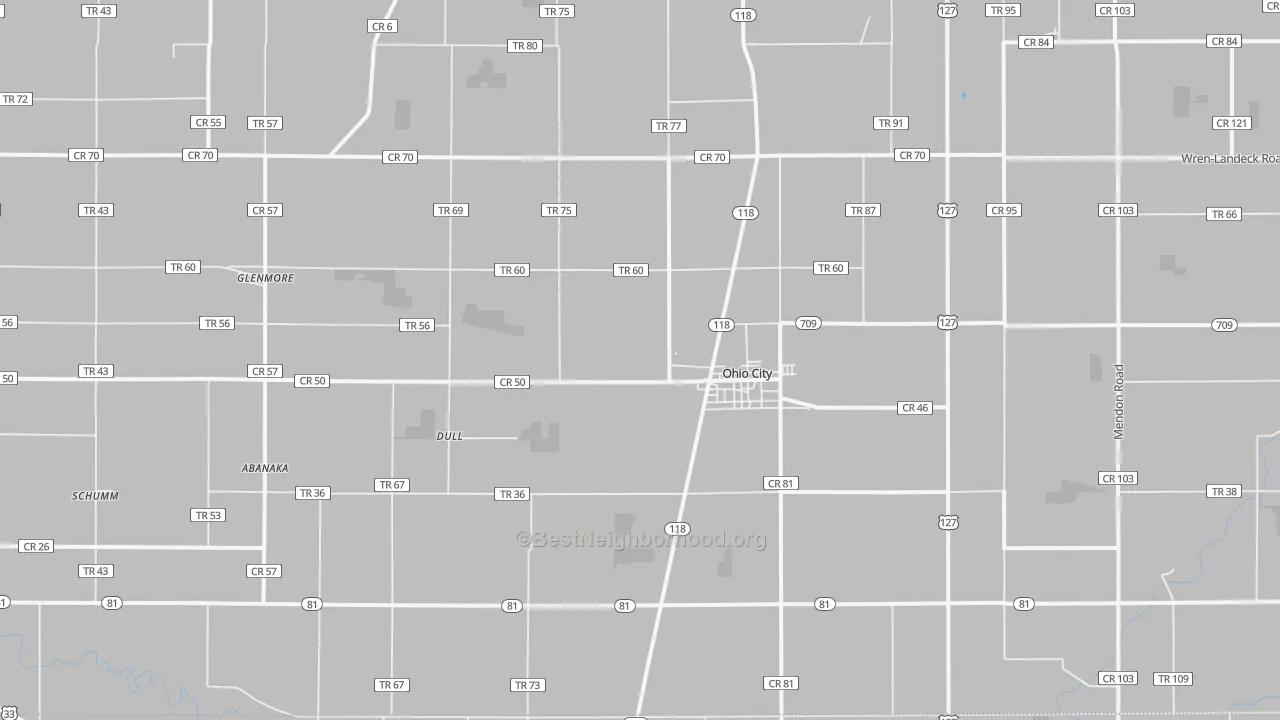 Transit Grade map of Ohio City, OH