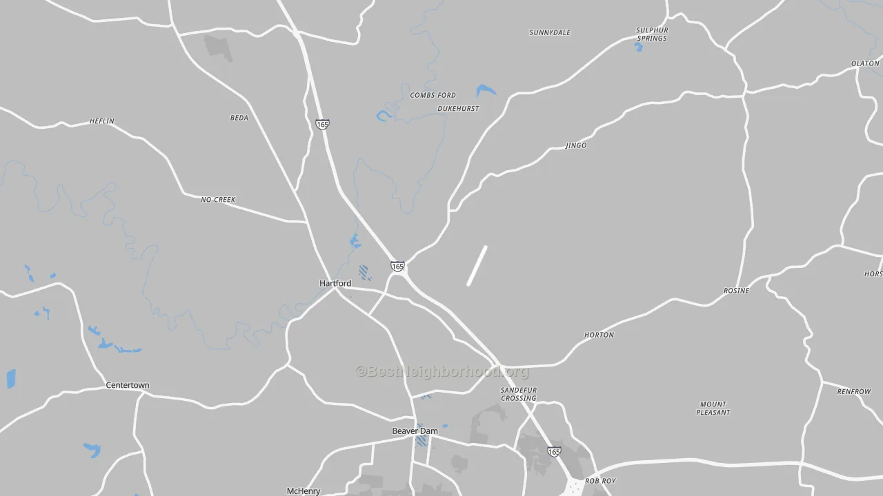 Transit Grade map of Ohio County, KY