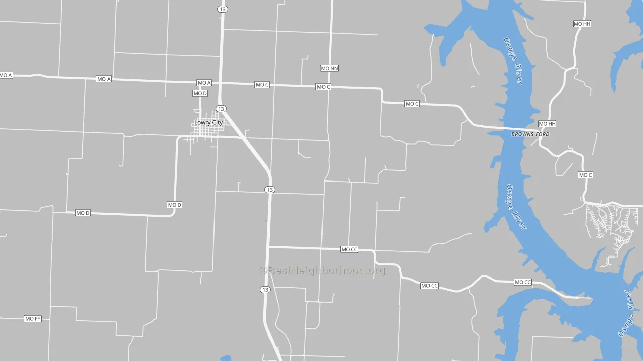 Transit Grade map of Ohio, MO