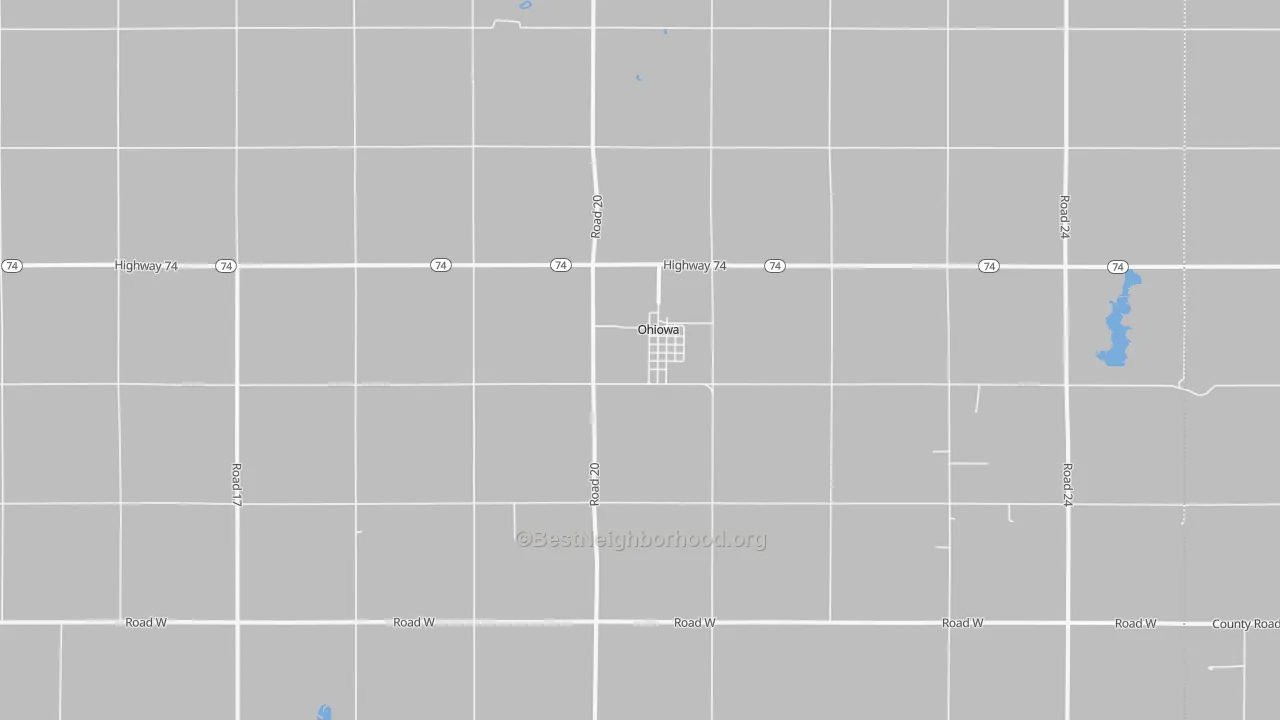 Transit Grade map of Ohiowa, NE