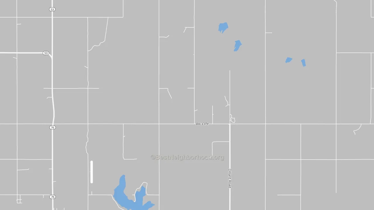Transit Grade map of Oil City, OK