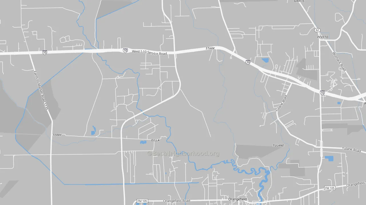 Transit Grade map of Oilla, TX