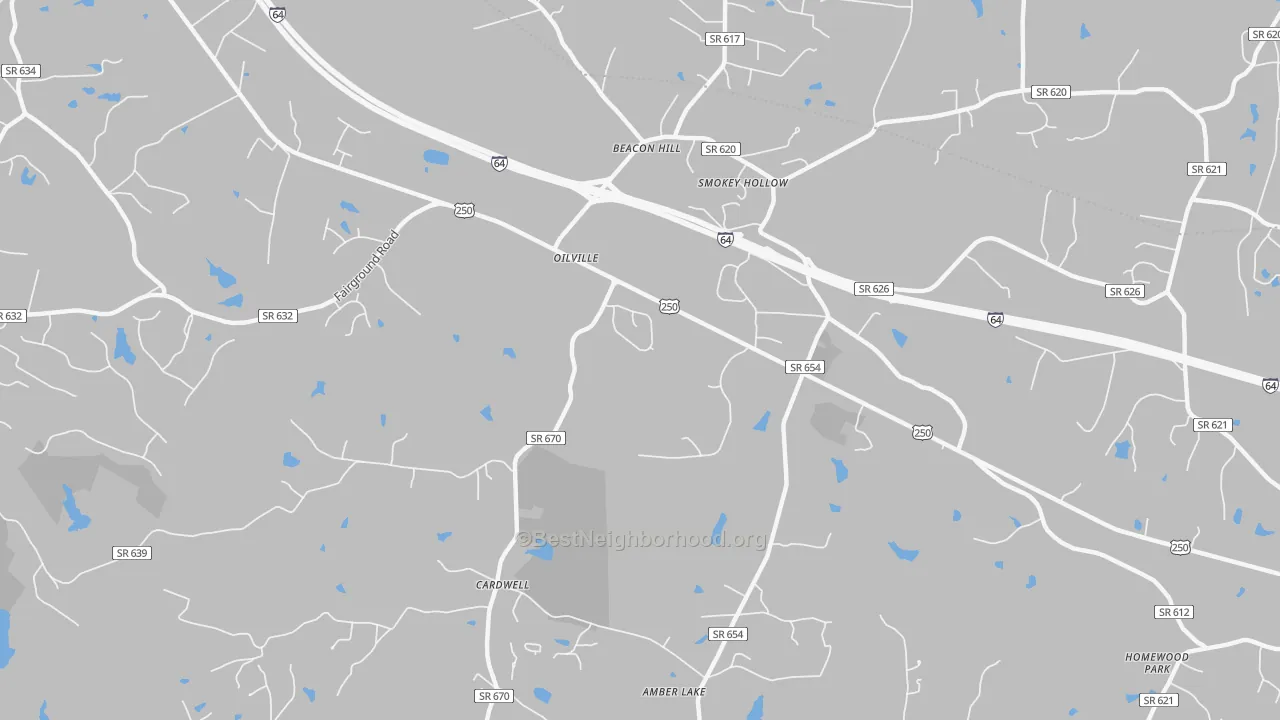 Transit Grade map of Oilville, VA