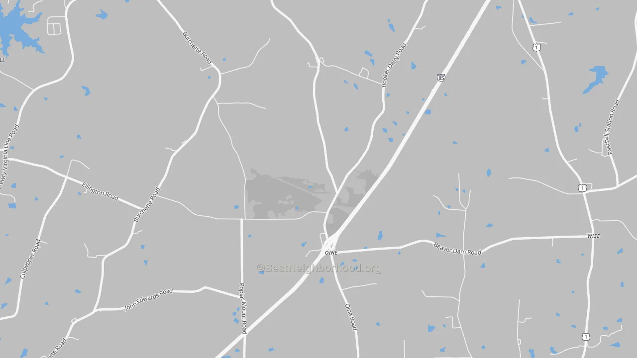 Transit Grade map of Oine, NC