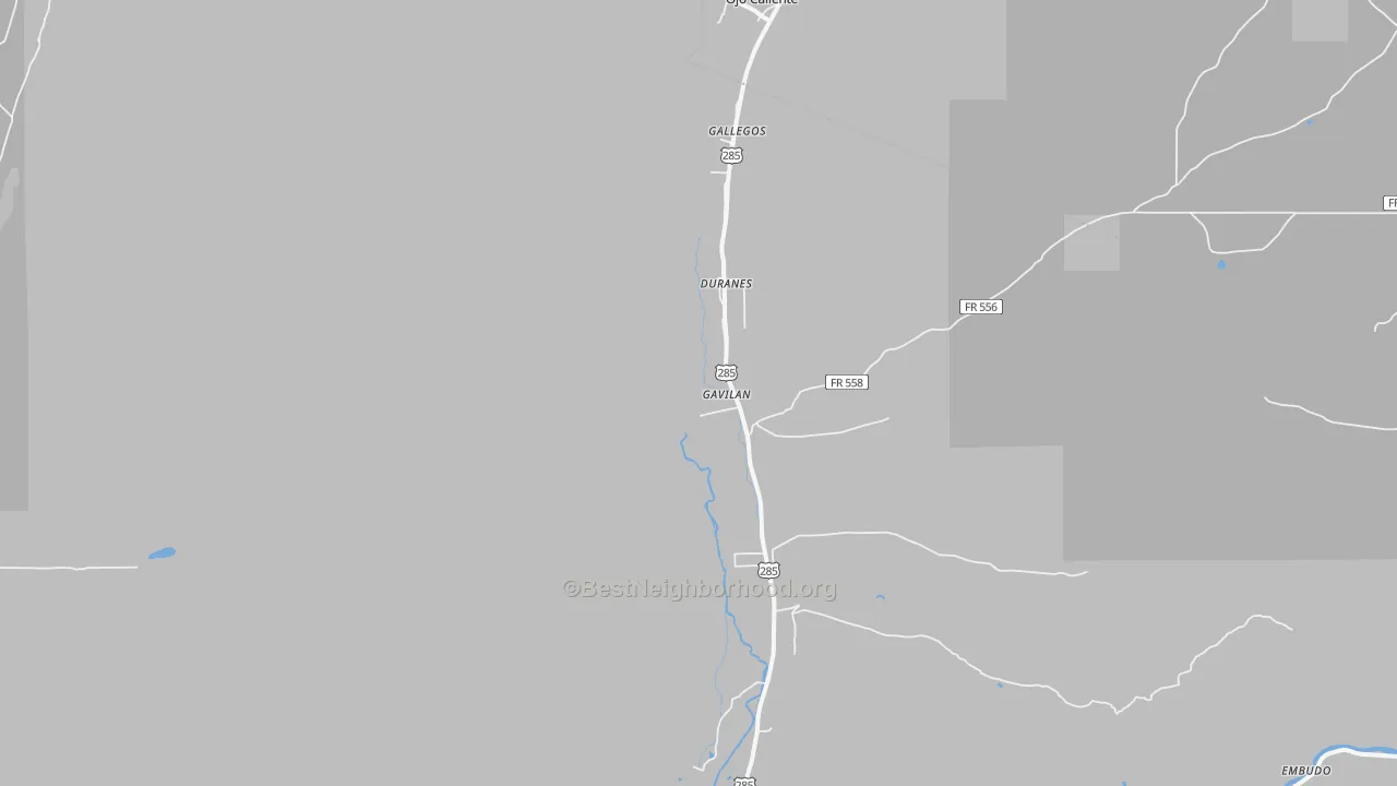 Transit Grade map of Ojo Caliente, NM