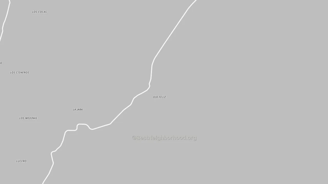 Transit Grade map of Ojo Feliz, NM