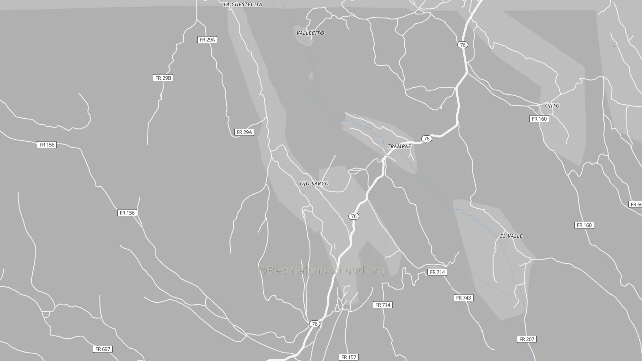 Transit Grade map of Ojo Sarco, NM