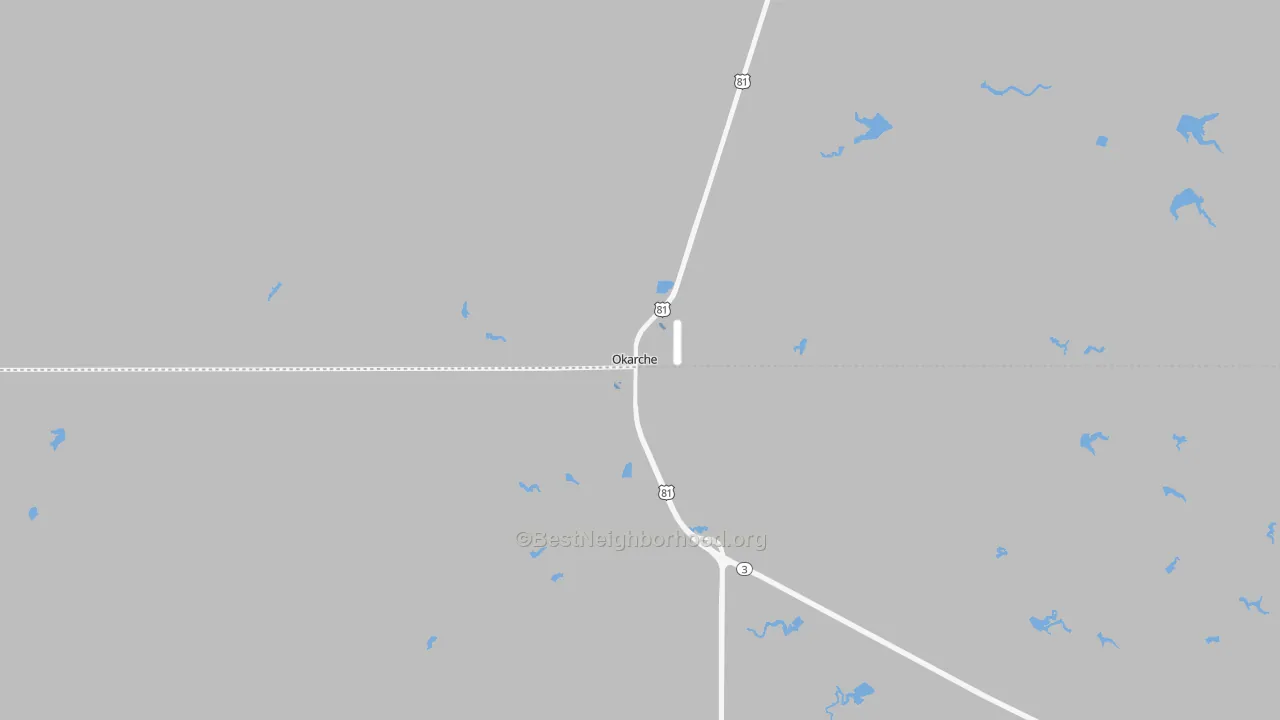 Transit Grade map of Okarche, OK