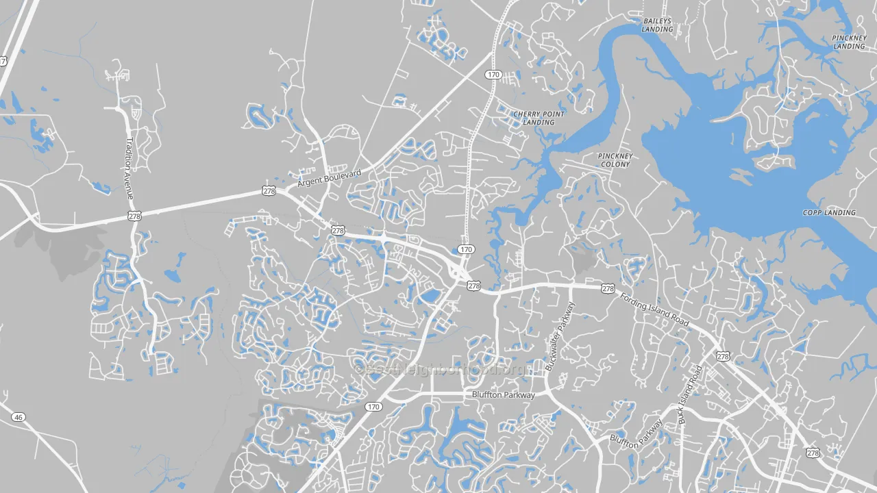 Transit Grade map of Okatie, SC