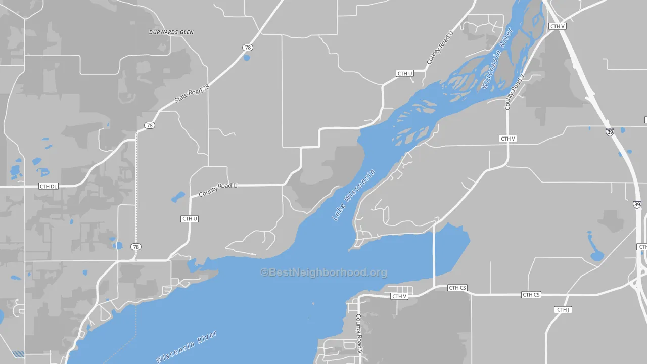 Transit Grade map of Okee, WI