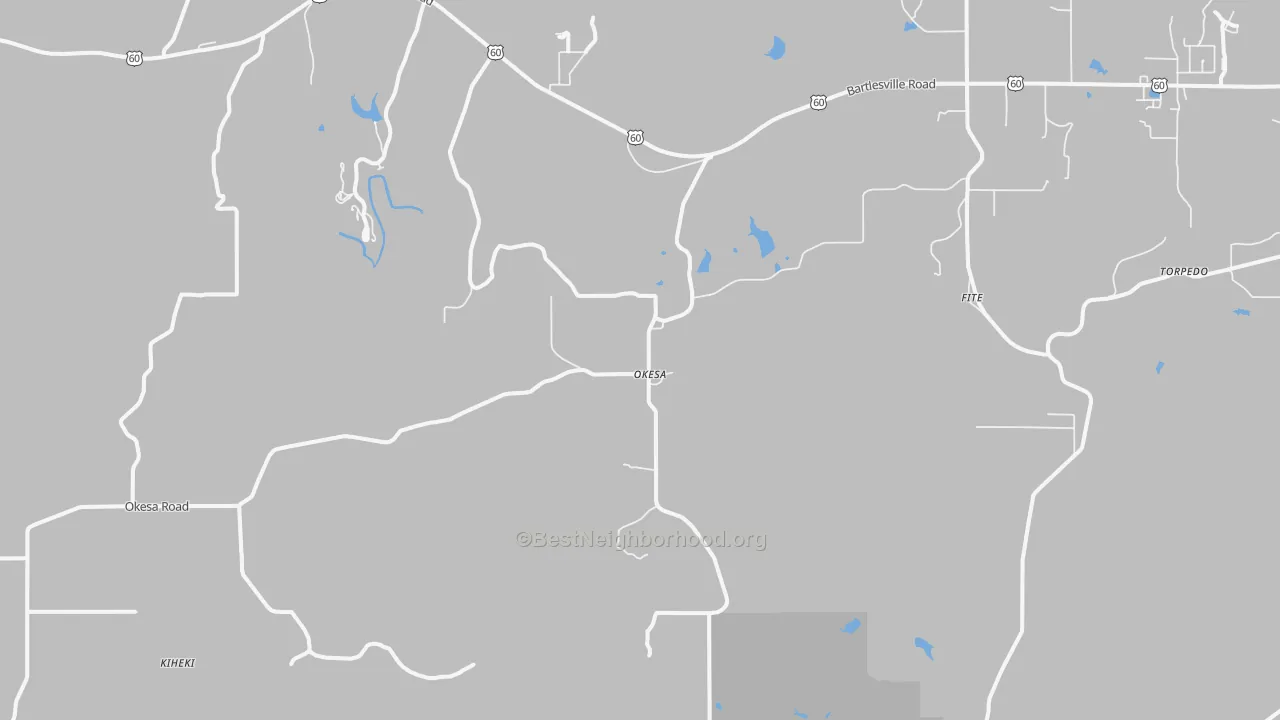 Transit Grade map of Okesa, OK