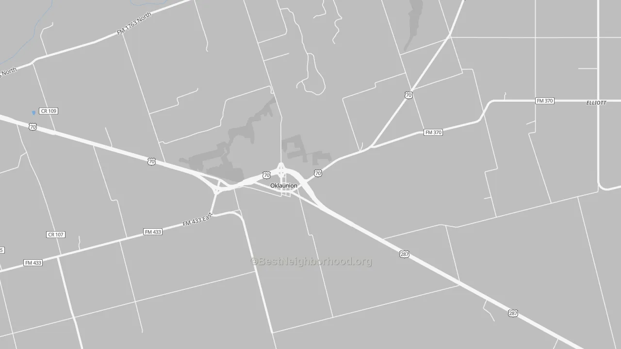 Transit Grade map of Oklaunion, TX