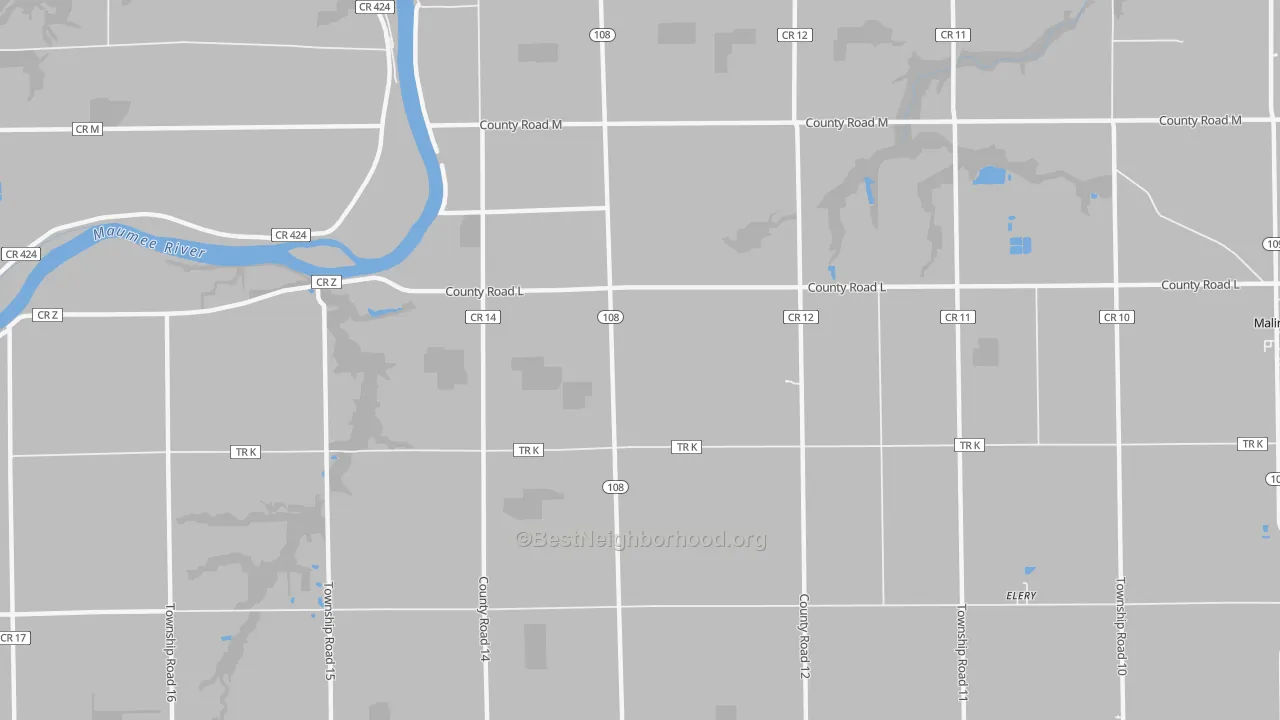 Transit Grade map of Okolona, OH