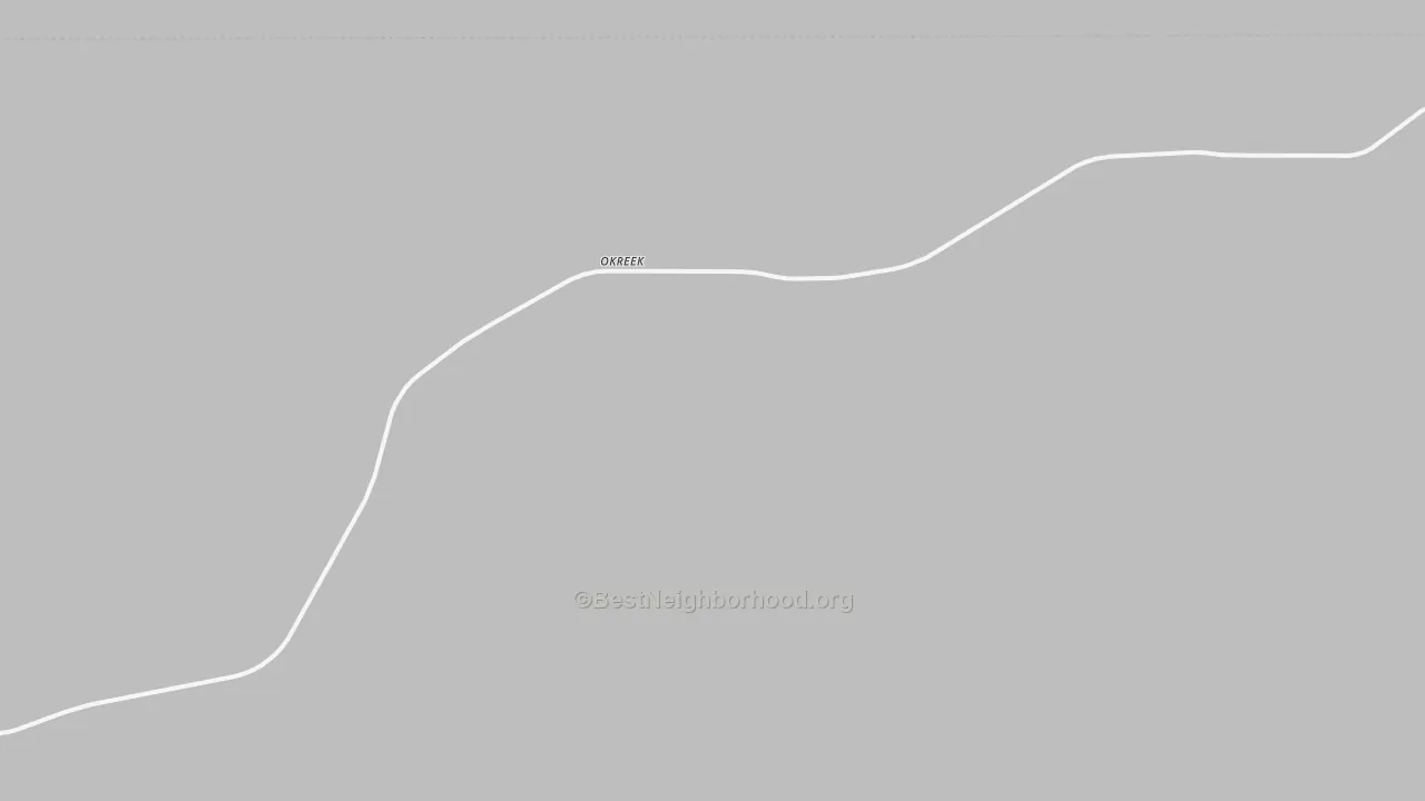 Transit Grade map of Okreek, SD