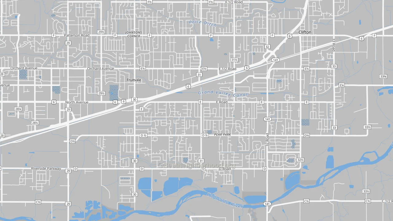 Transit Grade map of Ol Sun, Clifton, CO