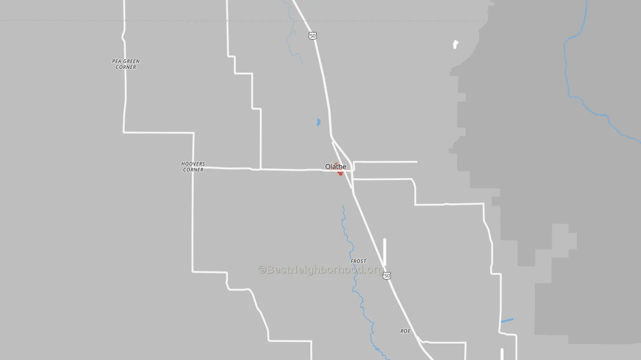 Transit Grade map of Olathe, CO