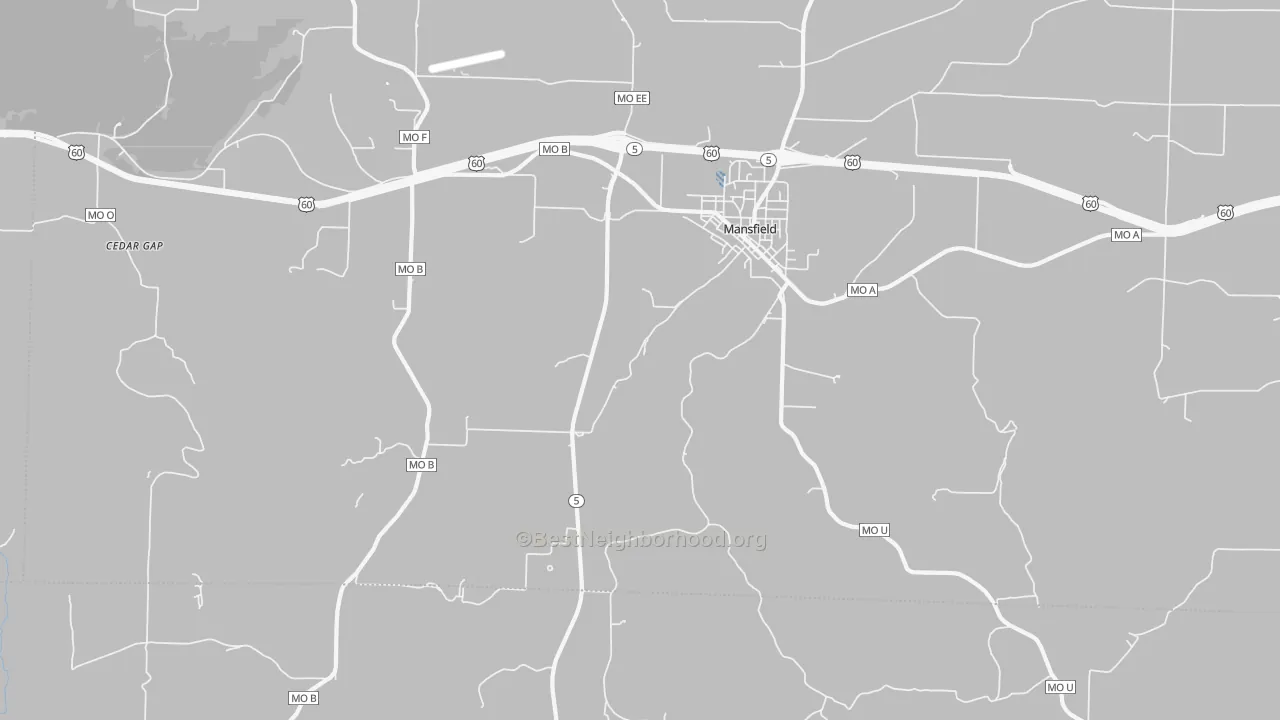 Transit Grade map of Olathia, MO