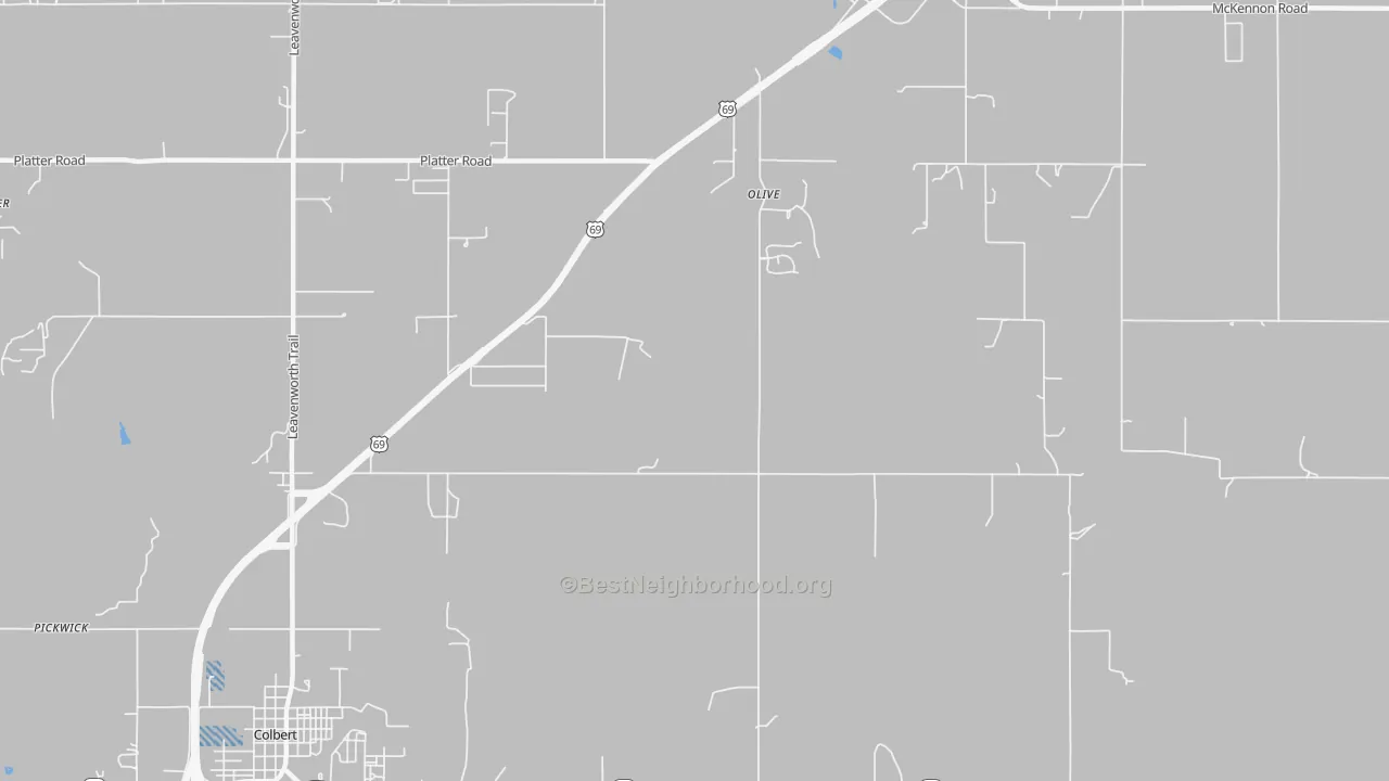 Transit Grade map of Old Allison, OK