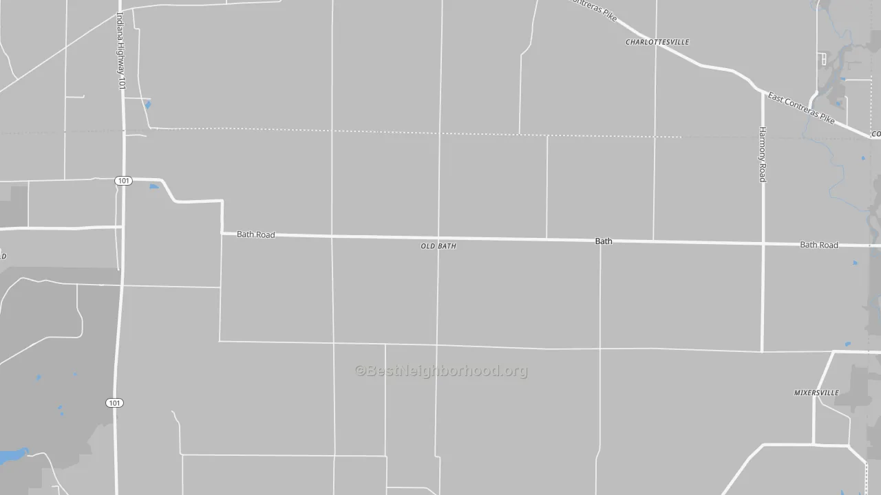 Transit Grade map of Old Bath, IN