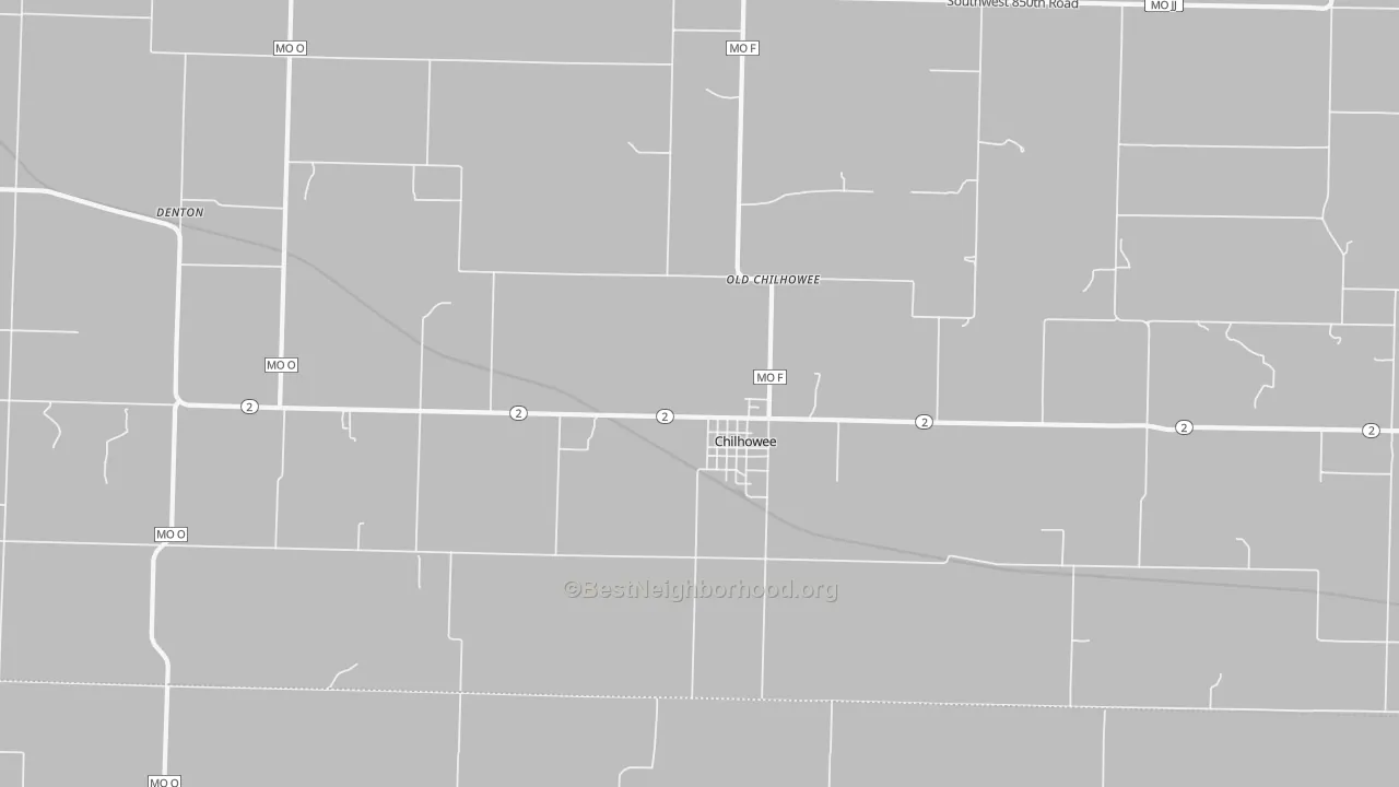 Transit Grade map of Old Chilhowee, MO