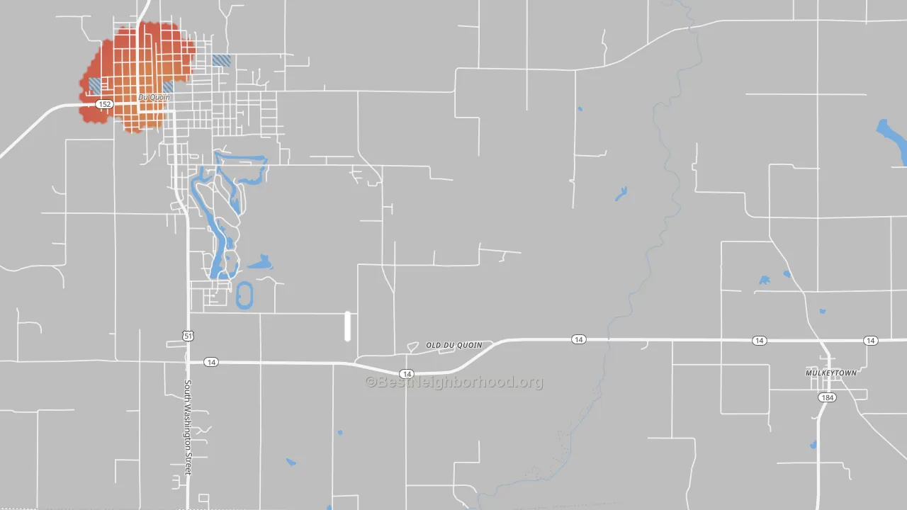 Transit Grade map of Old Du Quoin, IL