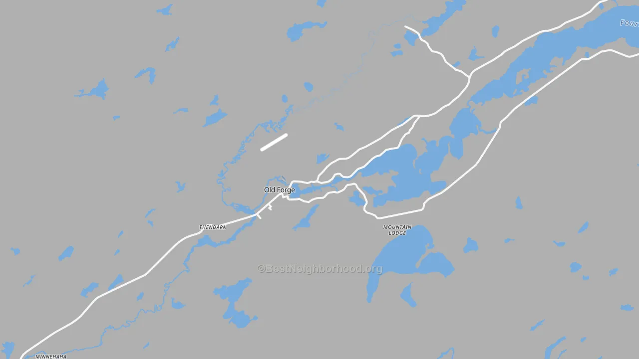 Transit Grade map of Old Forge, NY