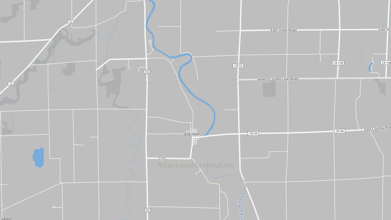 Transit Grade map of Old Fort, OH