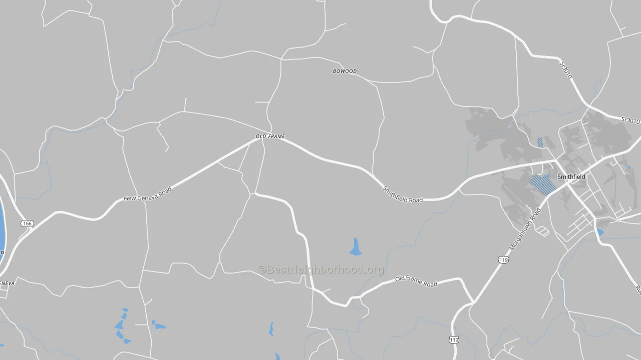 Transit Grade map of Old Frame, PA
