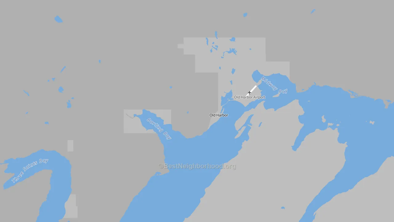 Transit Grade map of Old Harbor, AK