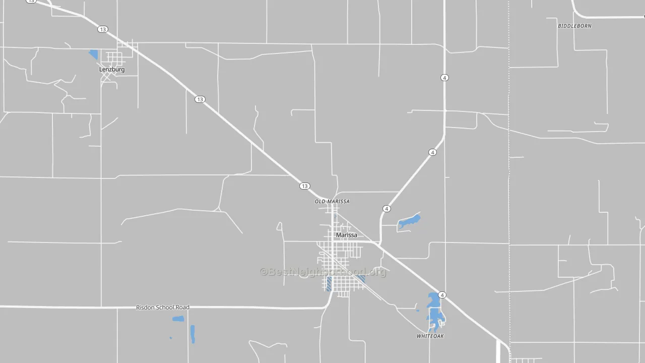Transit Grade map of Old Marissa, IL