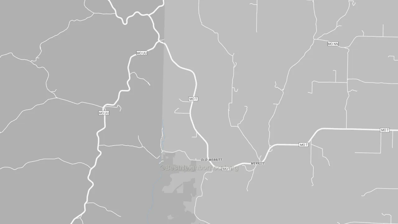 Transit Grade map of Old Merritt, MO