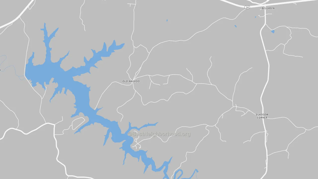 Transit Grade map of Old Nauvoo, AL
