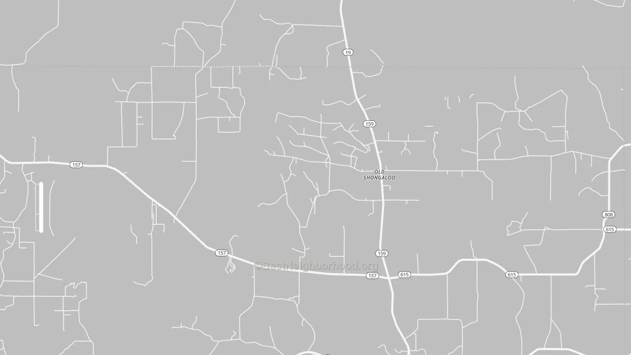 Transit Grade map of Old Shongaloo, LA