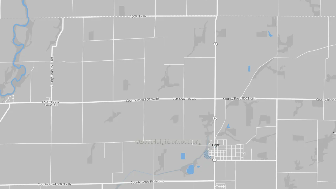 Transit Grade map of Old St. Louis, IN
