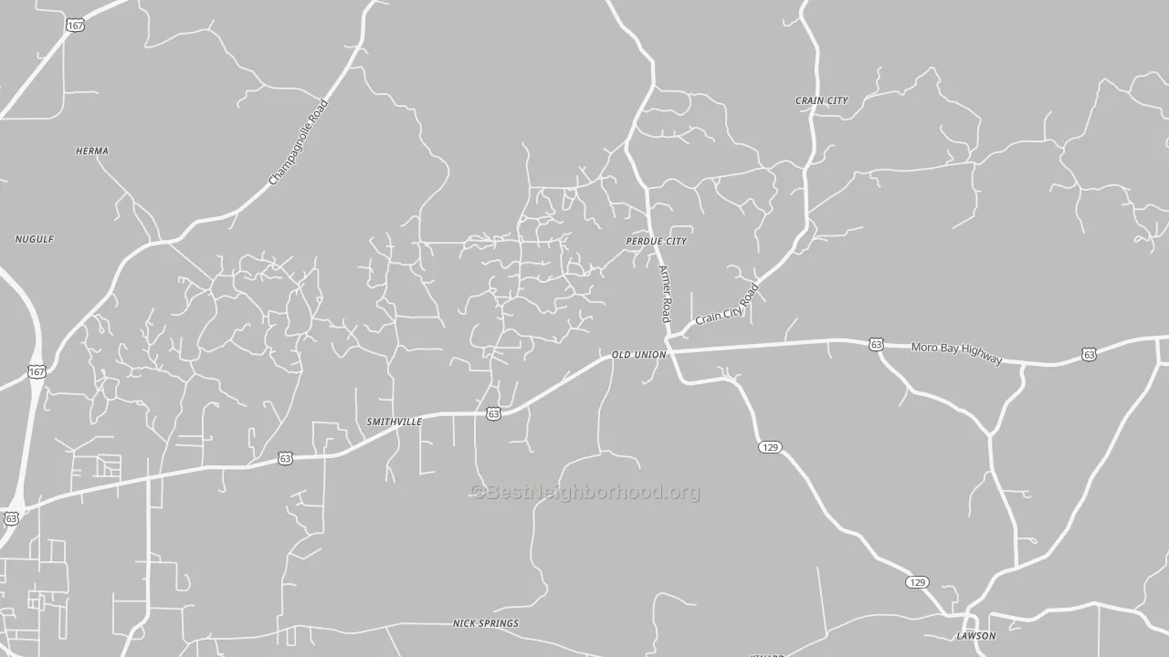 Transit Grade map of Old Union, AR